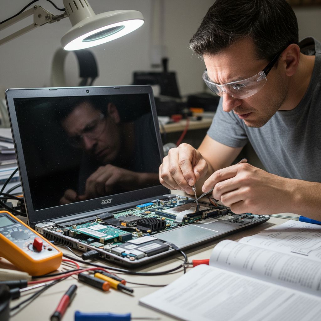 Acer筆電螢幕無法開啟的常見原因與自救方法