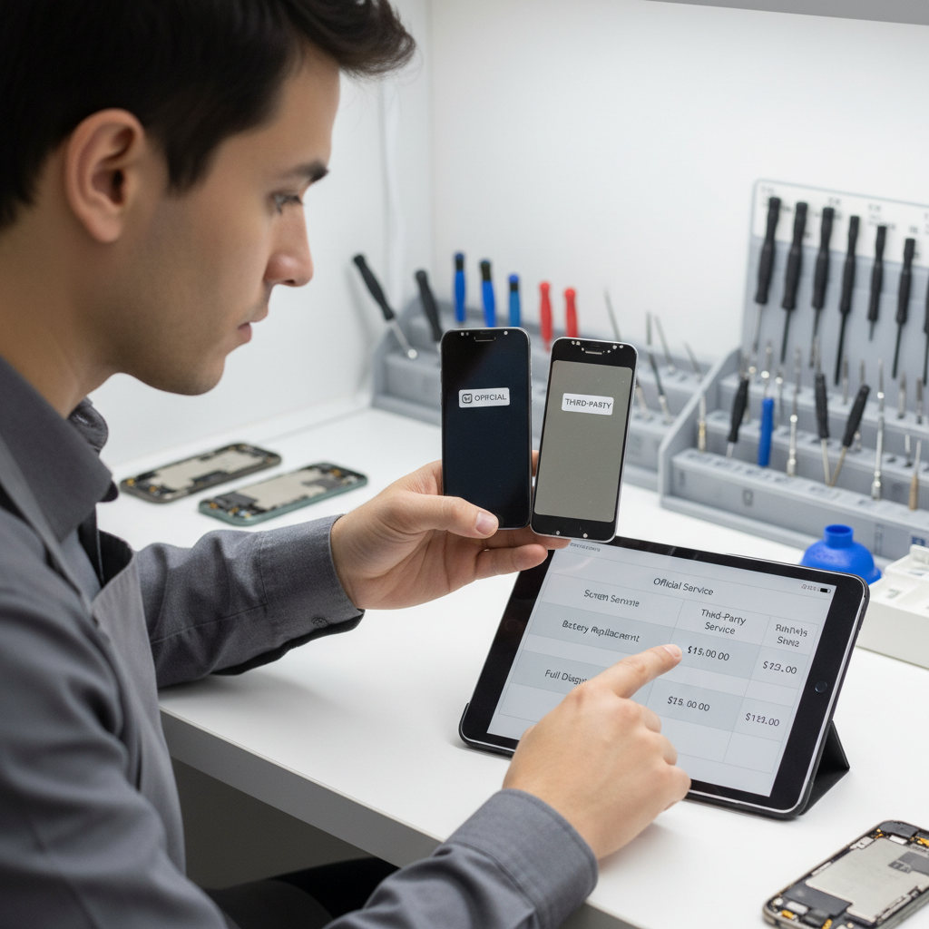 iPhone維修價格全面比較官方與第三方優劣分析